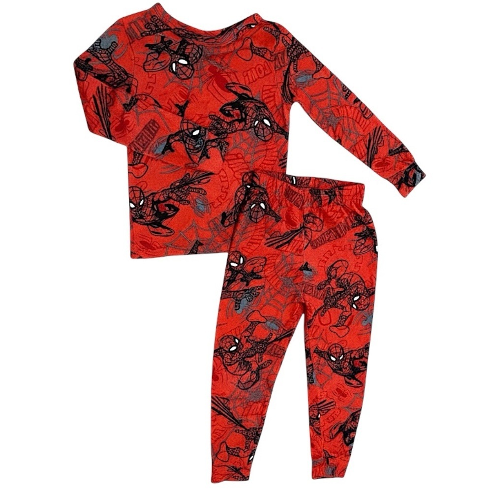 Spider-Man Spiderman Boys Pajamas Set Premium Soft Size 6 Long Sleeve Set